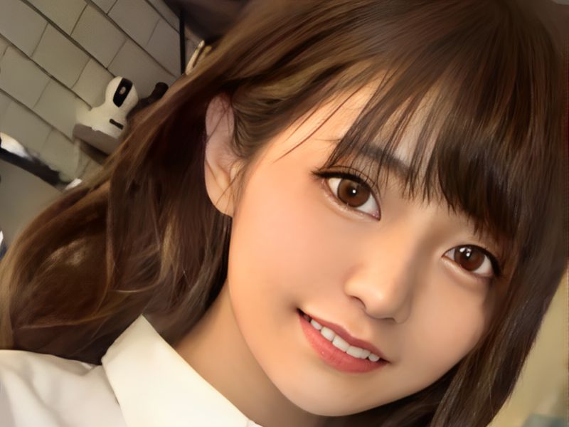 【素人】カフェでバイトしている顔面超S級のJD！勃起ちんこをフェラチオさせて学生まんこをピストン！