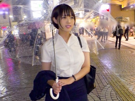 雨の日はシタくなるって本当＜OLナンパ＞新宿で引っかけた清楚系お嬢さんとホテル直行…ストレス解消は「オナニー」だけに淫乱