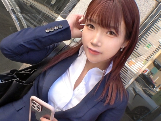 【パンスト破りの快感】『ダメ…こんなとこで…』スーツ姿のセクシーOLが手マンでメス汁垂れ流し！パンスト破いてヌルヌルおマ○コにデカチン挿入！♡