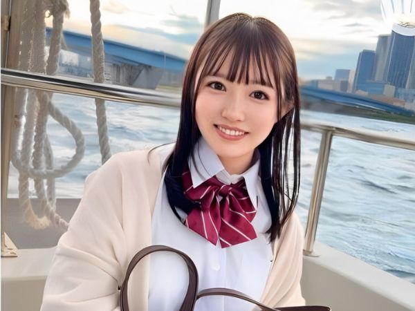 ＜女子校生＞「好きよオジサンちんぽ♡」学校帰りの現役女子とオキテ破りの制服デート…未熟なワレメなのに生意気にも締めてイク